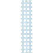 Checkered Organdie Ribbon, Large, 50mm x 20m, Baby Blue